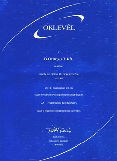OPTEN Kft. c�gmin�s�t�se